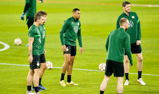 VfL Wolfsburg trained at the Sánchez-Pizjuán on Tuesday 