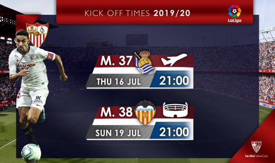 Kick off times, Matchdays 37 and 38