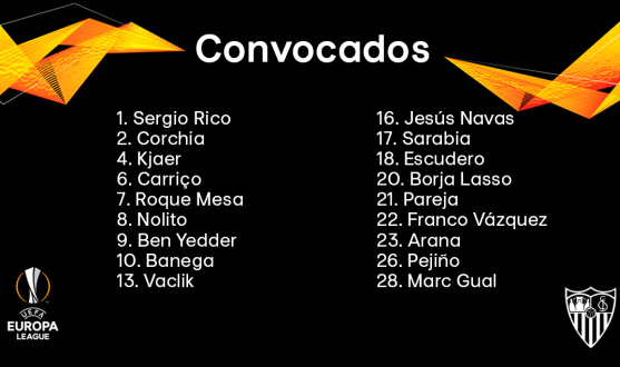 Lista de convocados del Sevilla FC ante el Újpest