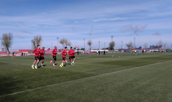 Sevilla FC training session