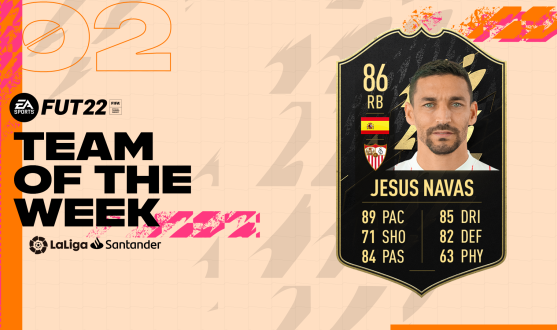 The Sevilla captain was included in the team of the week on FIFA 22
