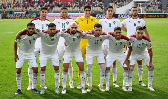 Morocco's starting XI against Egypt 
