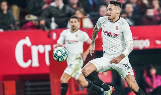 Ocampos in action against Athletic Club
