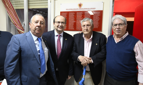 El presidente del Sevilla, José Castro, en el XL aniversario de la PS Puebla del Río