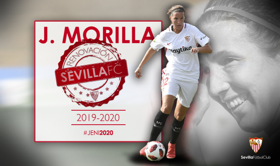 Jeni Morilla, delantera del primer equipo femenino del Sevilla FC, renueva por una temporada más tras firmar hasta junio de 2020