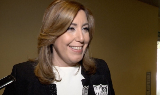 Susana Díaz atiende a Sevilla FC TV 