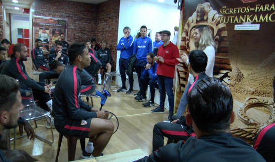 El Sevilla FC visitó una escape room