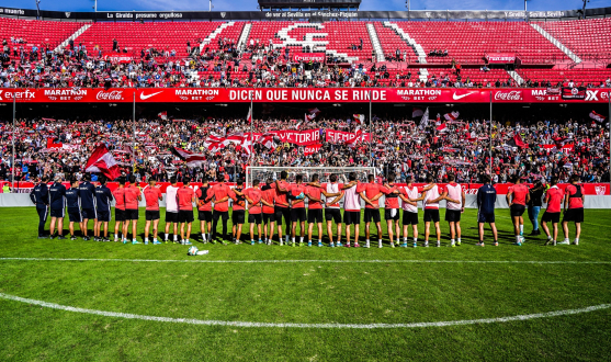 Entrenamiento del Sevilla FC previo al derbi