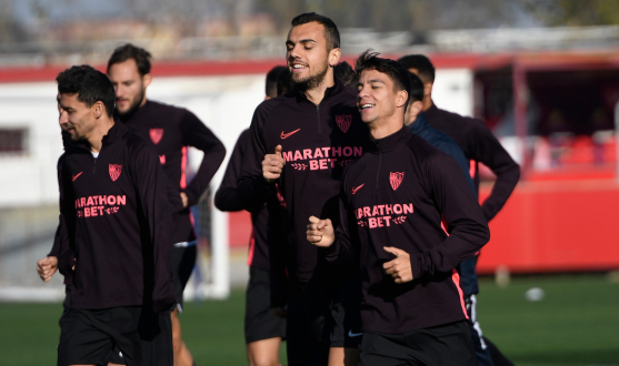 Entrenamiento del Sevilla FC del 30 de diciembre 