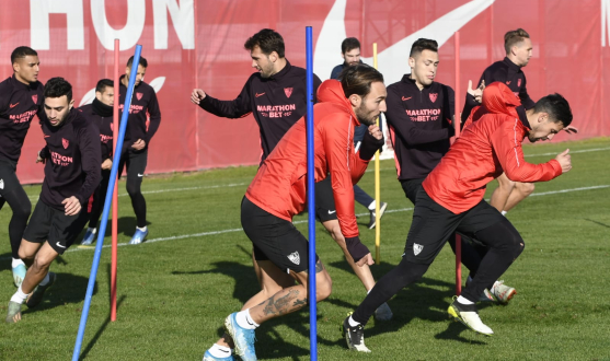 Sevilla FC training, Wednesday 8th January