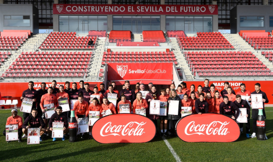 Presentación del calendario del Sevilla FC y Coca-Cola