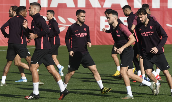 Entrenamiento del Sevilla FC del miércoles 5 de febrero