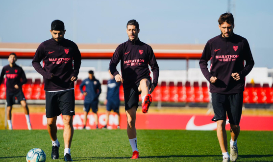 Entrenamiento del Sevilla FC del 6 de febrero