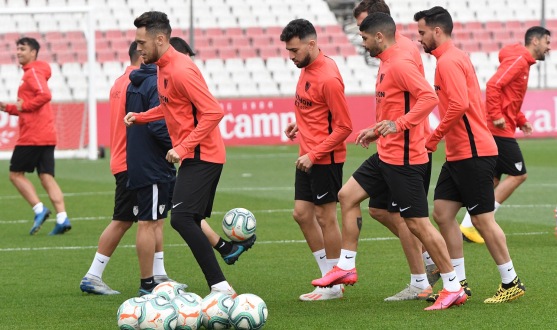 Entrenamiento del Sevilla FC del 5 de marzo