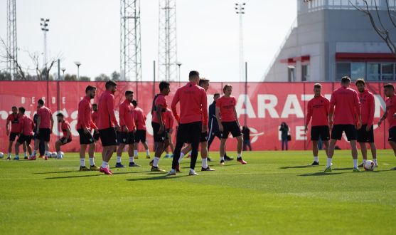 Sevilla FC training, Monday 9th March