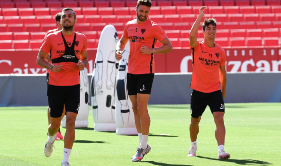 Entrenamiento del Sevilla FC del 18 de junio