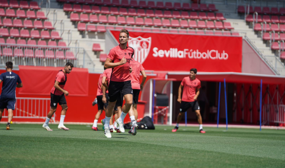 Entrenamiento del Sevilla FC del 10 de julio