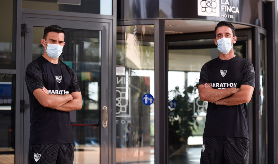 Óscar Caro y Pepe Conde, preparadores físicos del Sevilla FC
