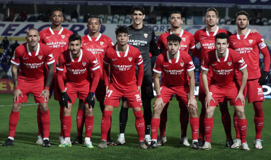 Once inicial del Sevilla FC en Linares