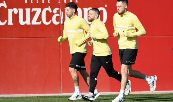 Entrenamiento del Sevilla FC el 20 de enero