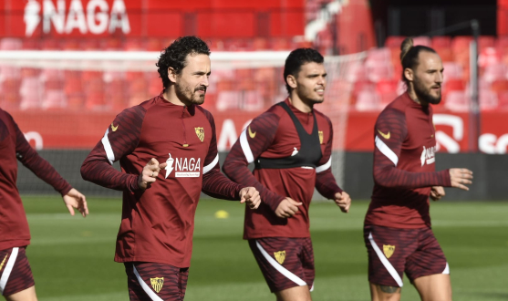 Sevilla FC in training 10th of February