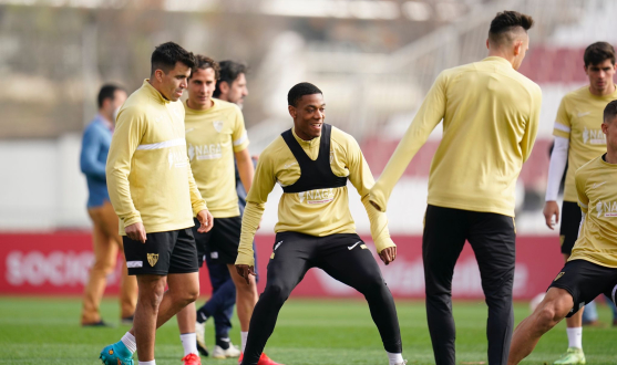 Sevilla FC training 9th March 