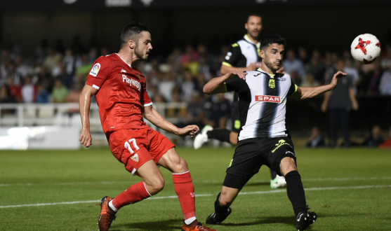 Sarabia of Sevilla FC against Cartagena FC 