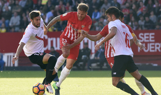 Partido entre el Sevilla Atlético y la UD Almería