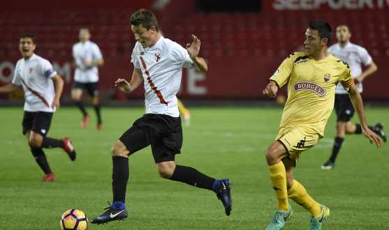 Marc Gual del Sevilla Atlético ante el Reus