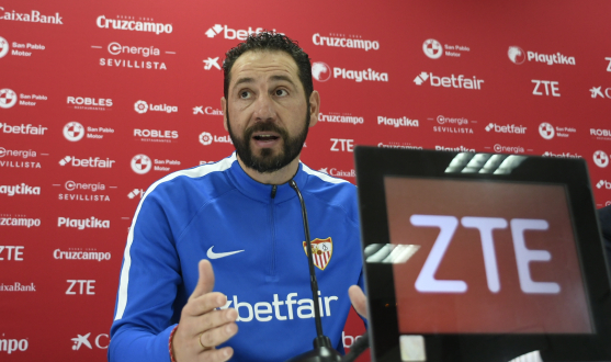 Pablo Machín, entrenador del Sevilla FC