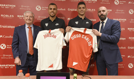 Gabriel Ramos junto a Jordán, Diego Carlos y Monchi 