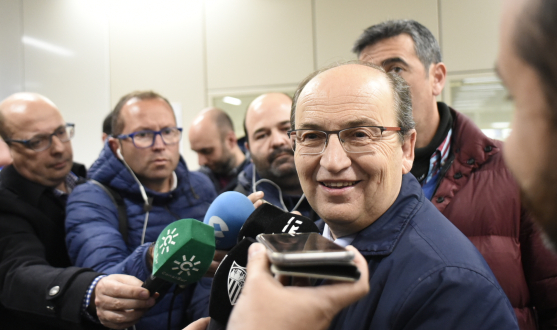 José Castro attends the media in Rome
