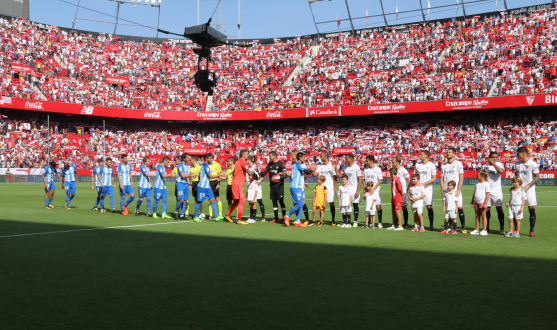 A match between Sevilla FC and Málaga