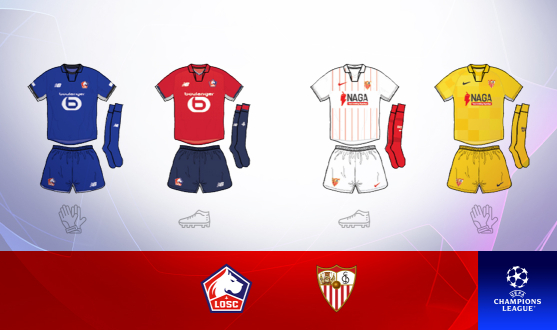 Kits: LOSC Lille vs Sevilla FC
