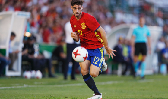 David Carmona del Sevilla Atlético con España
