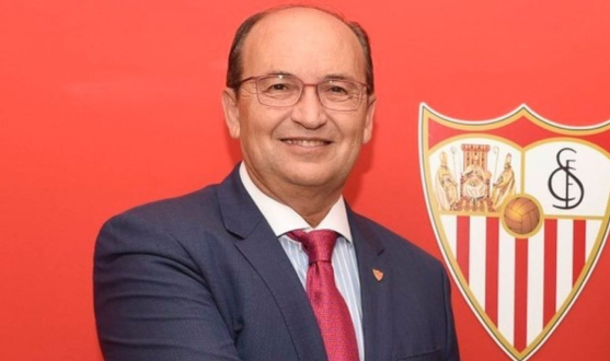 El presidente del Sevilla FC, José Castro