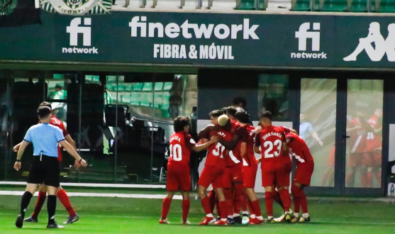 Imagen del Sevilla Atlético en el derbi de filiales