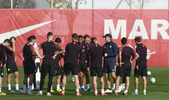 Sevilla FC training, Thursday 13th February