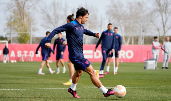 Final training session for Sevilla FC in the Ciudad Deportiva