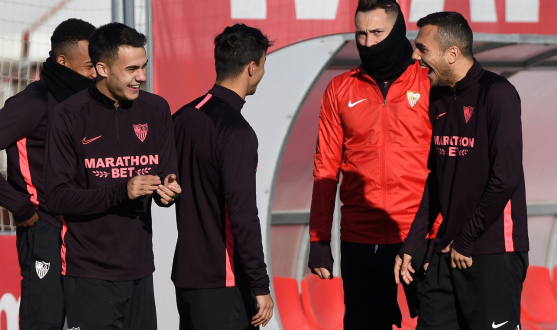 Sevilla FC training, Tuesday 7th January