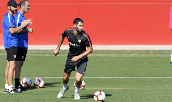 Sevilla in training