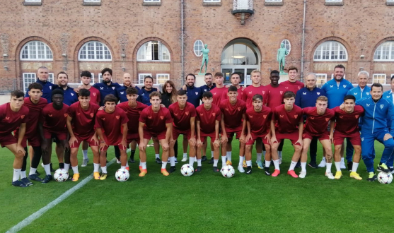 Entrenamiento del Sevilla FC Juvenil A en Copenhague