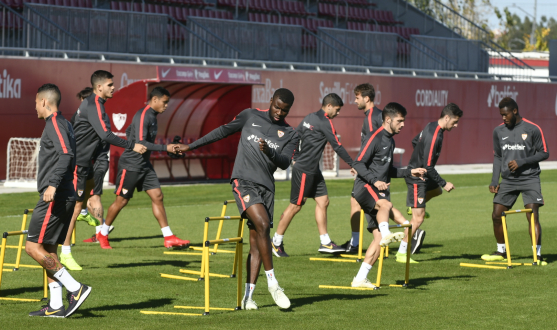 Sevilla FC training 
