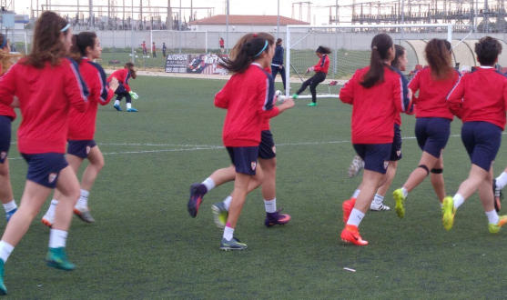 Entrenamiento del Sevilla FC Femenino Juvenil