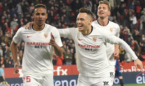 Fernando celebrating his goal against Levante UD