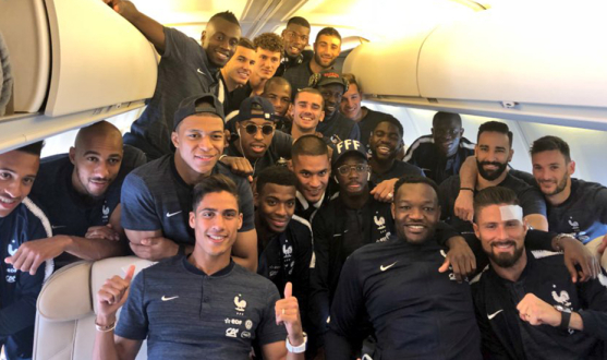La selección francesa viaja a Rusia