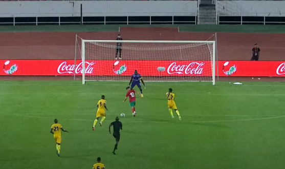 Goal from Munir in the game against Guinea-Bissau