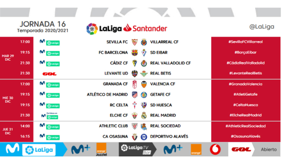 LaLiga Santander Matchday 16