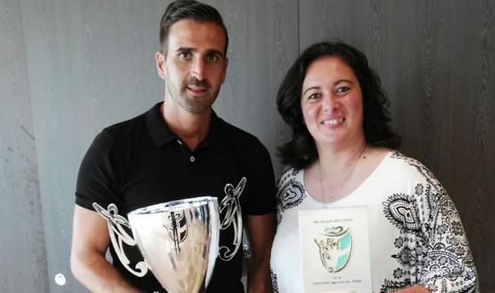 Juan Díaz e Inés Herrera del Sevilla FC