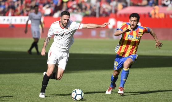 Layún del Sevilla FC ante el Valencia CF